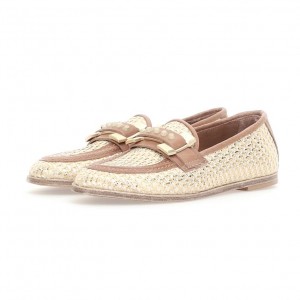 A.S.98 Janele flat shoes Dam Guld | SE-VT3458210