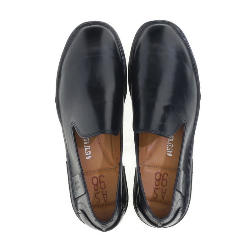 A.S.98 Alberic flat shoes Herr Svarta | SE-LP6789413