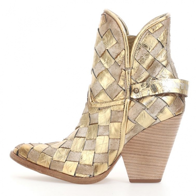 A.S.98 Bette Ankle boots Dam Guld | SE-AV5638029