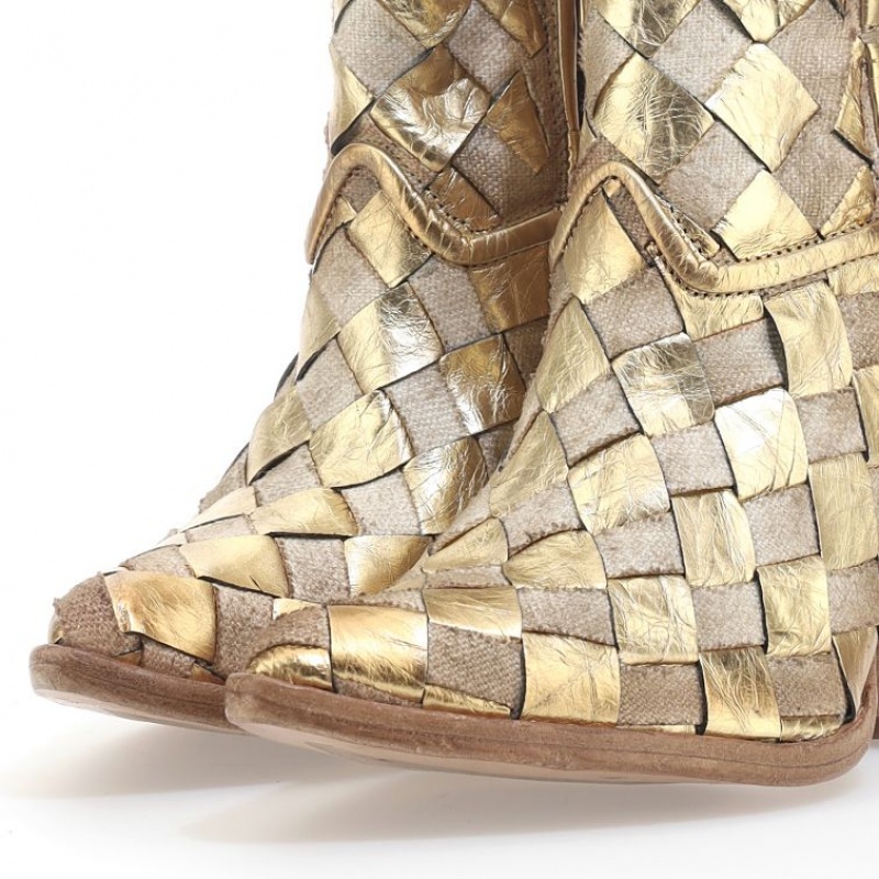 A.S.98 Bette Ankle boots Dam Guld | SE-AV5638029