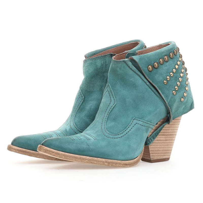 A.S.98 Blondie Ankle boots Dam Gröna | SE-LG0735162