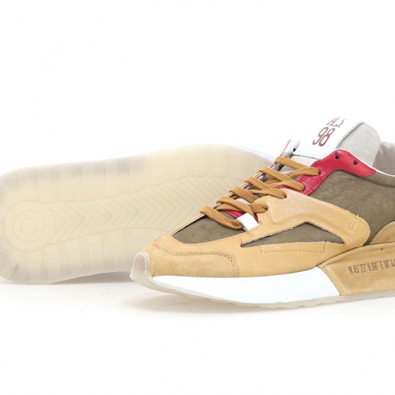 A.S.98 Franklyn Sneakers Herr Khaki | SE-EG8536297