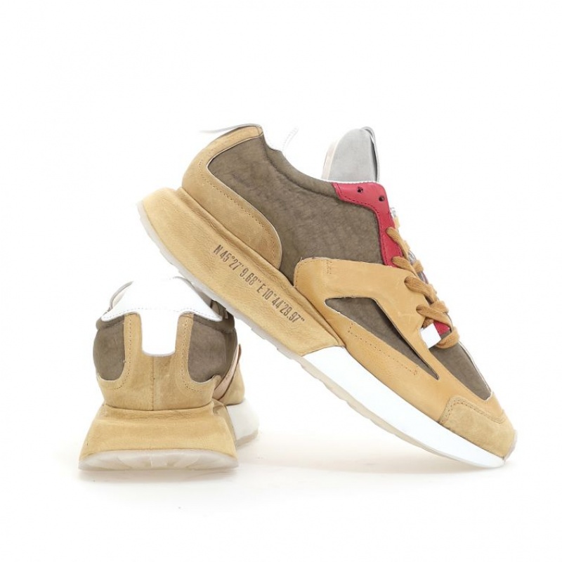 A.S.98 Franklyn Sneakers Herr Khaki | SE-EG8536297