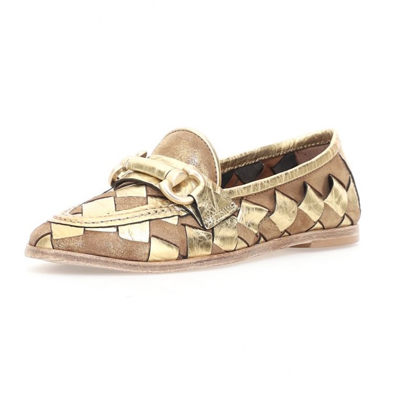 A.S.98 Janel flat shoes Dam Guld | SE-YH6219845