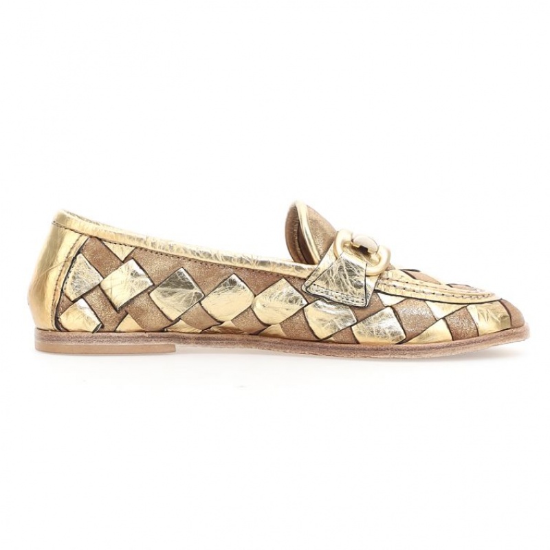 A.S.98 Janel flat shoes Dam Guld | SE-YH6219845