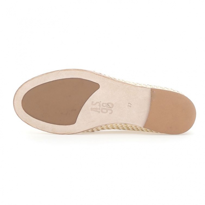 A.S.98 Janele flat shoes Dam Guld | SE-VT3458210