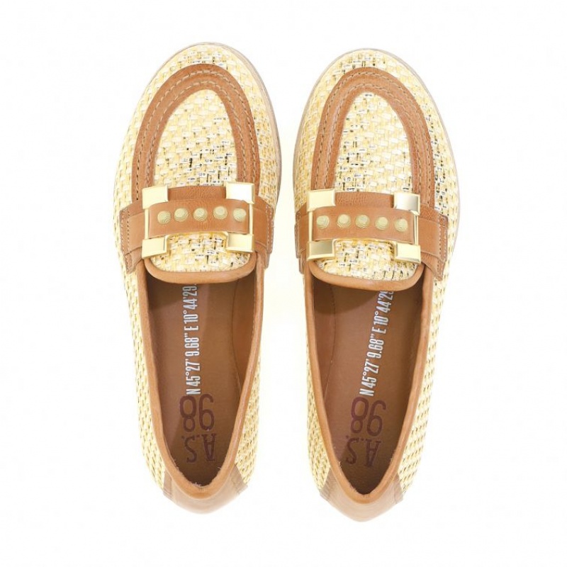 A.S.98 Janele flat shoes Dam Guld | SE-VT3458210