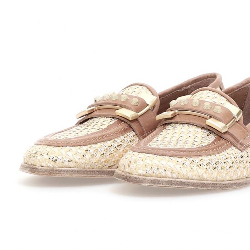 A.S.98 Janele flat shoes Dam Guld | SE-VT3458210