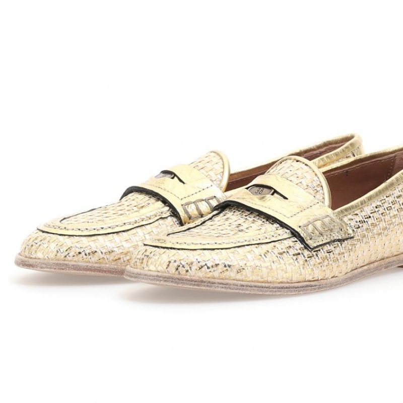 A.S.98 Janene flat shoes Dam Guld | SE-MT1402867