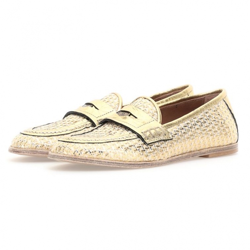 A.S.98 Janene flat shoes Dam Guld | SE-MT1402867