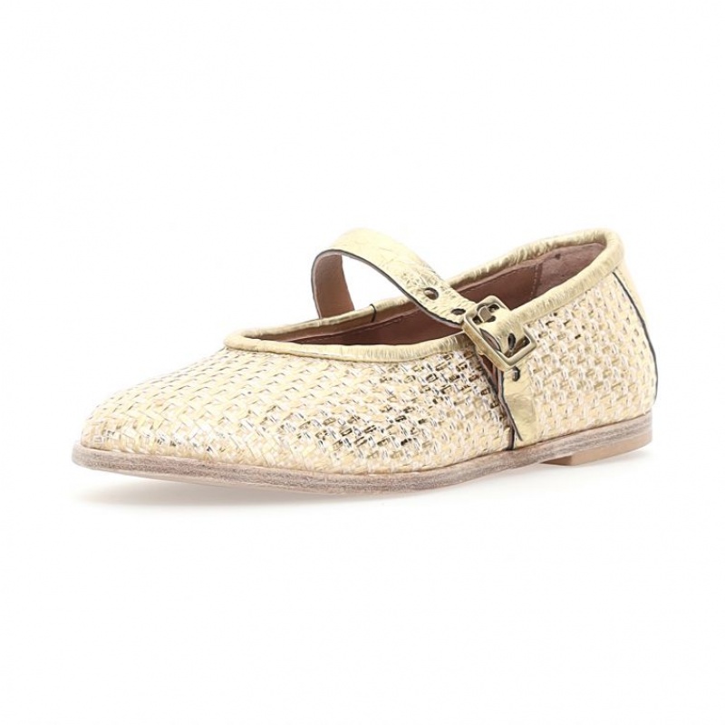 A.S.98 Janet flat shoes Dam Guld | SE-PF0435986