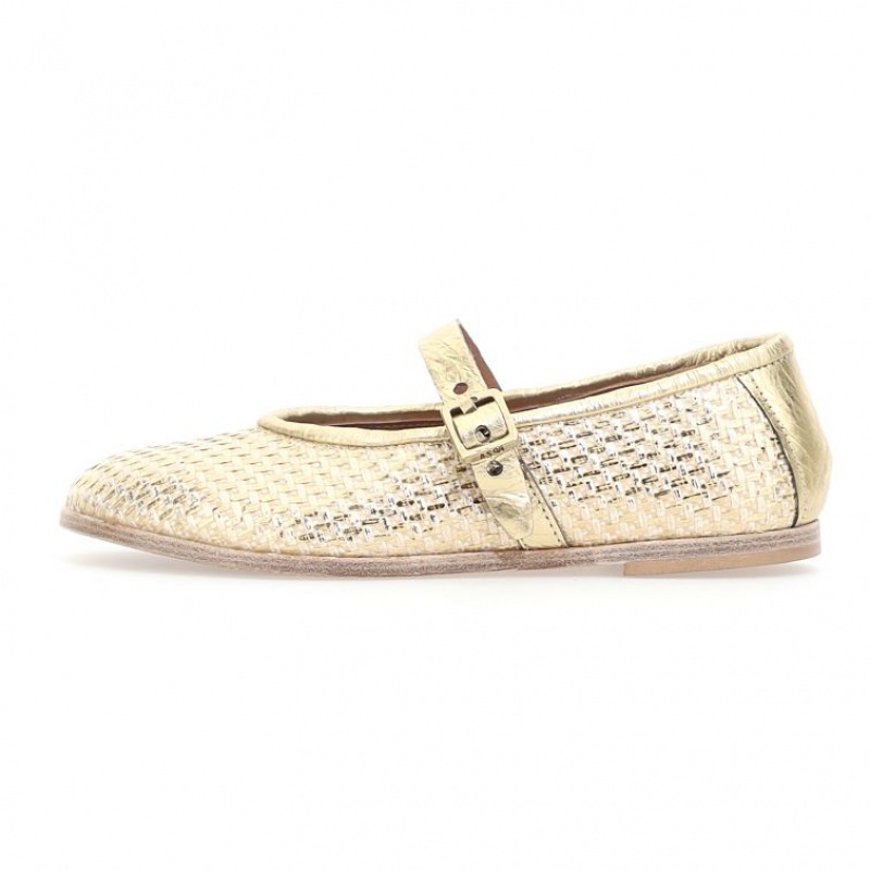 A.S.98 Janet flat shoes Dam Guld | SE-PF0435986