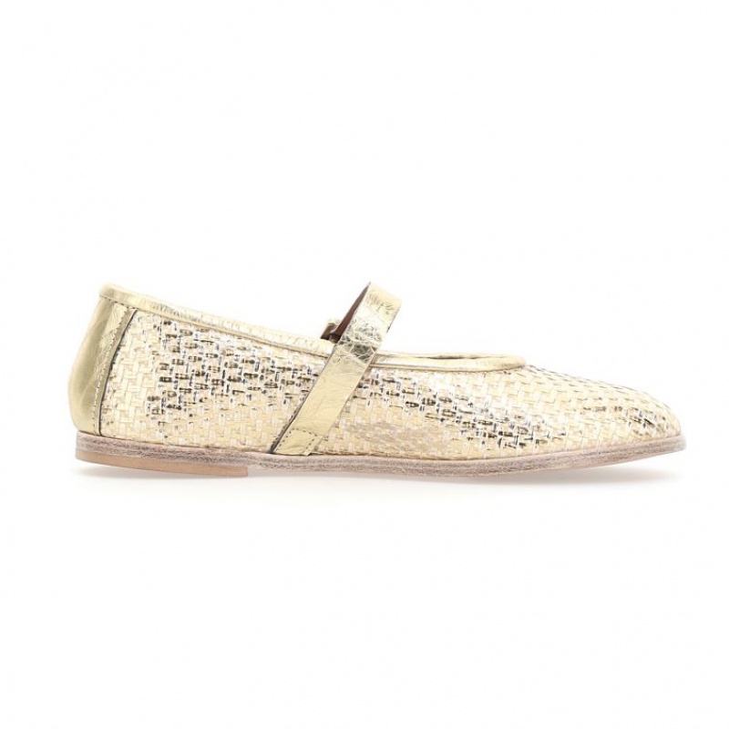 A.S.98 Janet flat shoes Dam Guld | SE-PF0435986