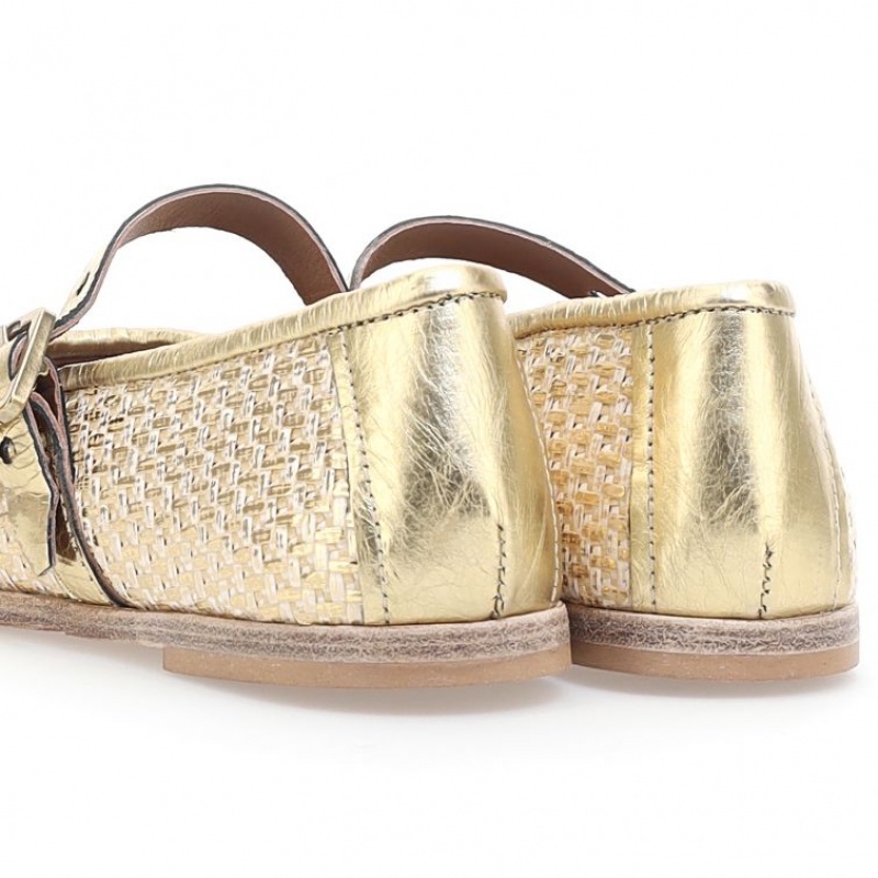 A.S.98 Janet flat shoes Dam Guld | SE-PF0435986