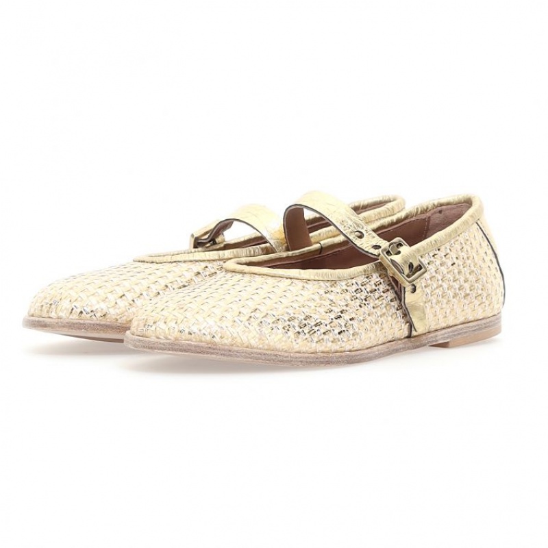 A.S.98 Janet flat shoes Dam Guld | SE-PF0435986