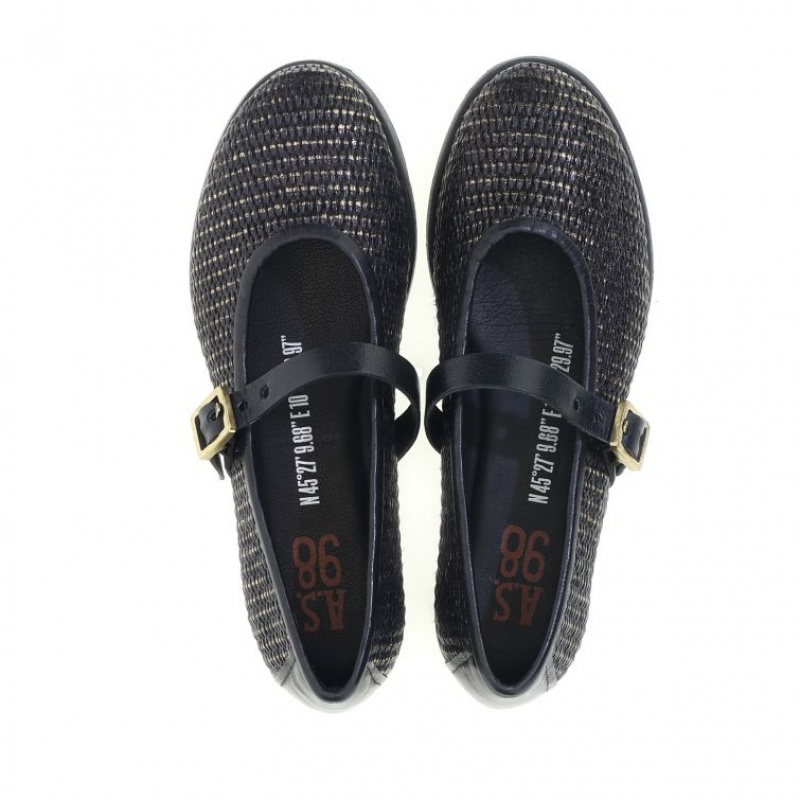 A.S.98 Janet flat shoes Dam Svarta | SE-AZ4096253