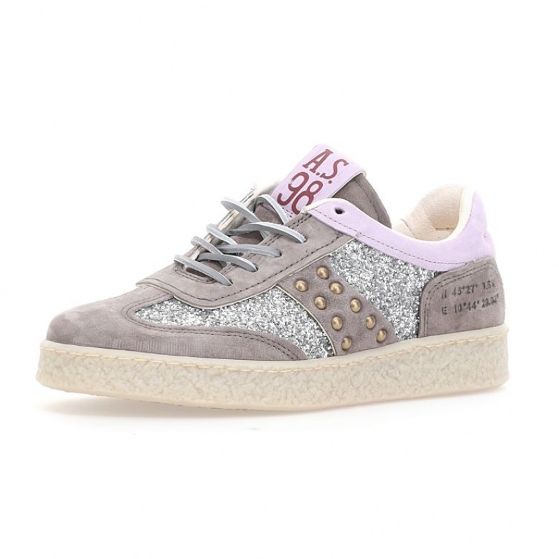 A.S.98 Roxy Sneakers Dam Lila Grå | SE-VP1724689