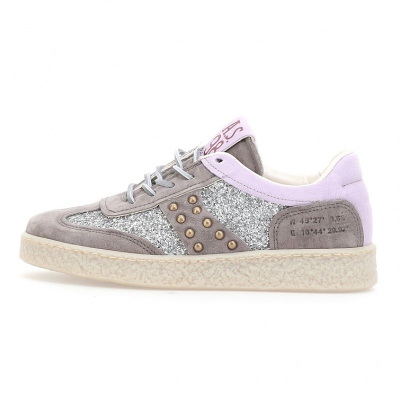 A.S.98 Roxy Sneakers Dam Lila Grå | SE-VP1724689