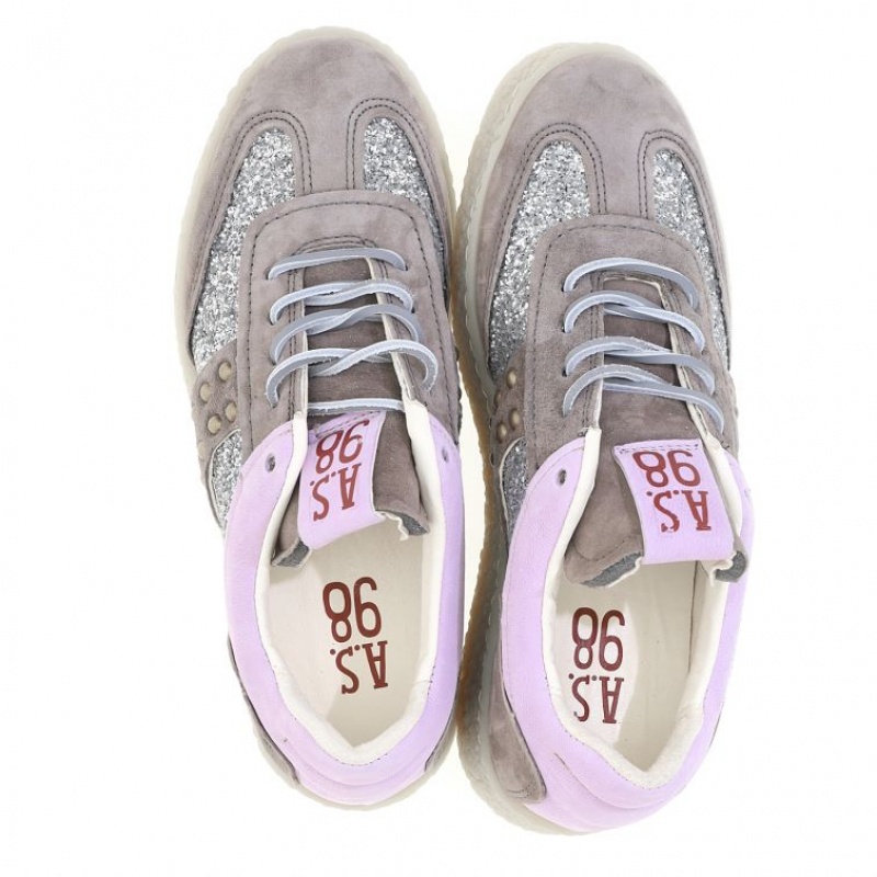 A.S.98 Roxy Sneakers Dam Lila Grå | SE-VP1724689