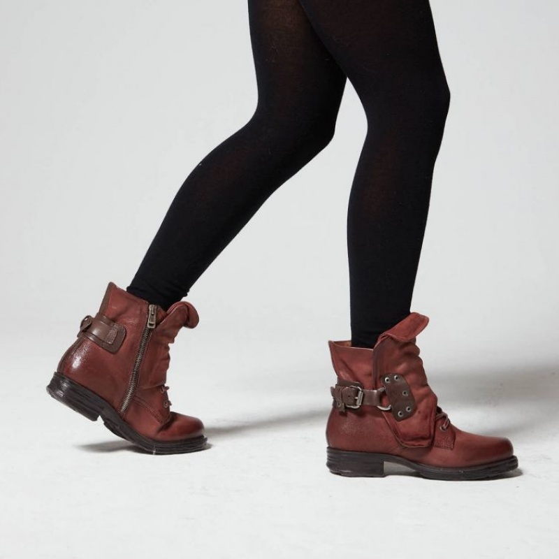 A.S.98 Saintec 259211 Ankle boots Dam Röda | SE-YQ4087395