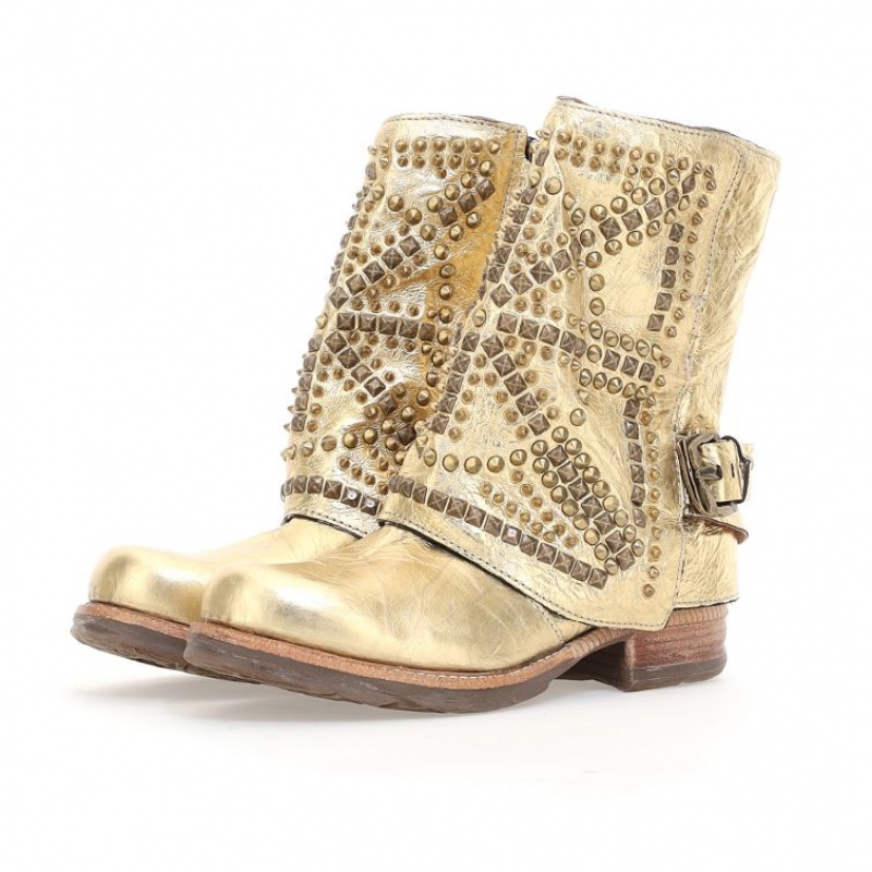 A.S.98 Shana Ankle boots Dam Guld | SE-ZC7149856