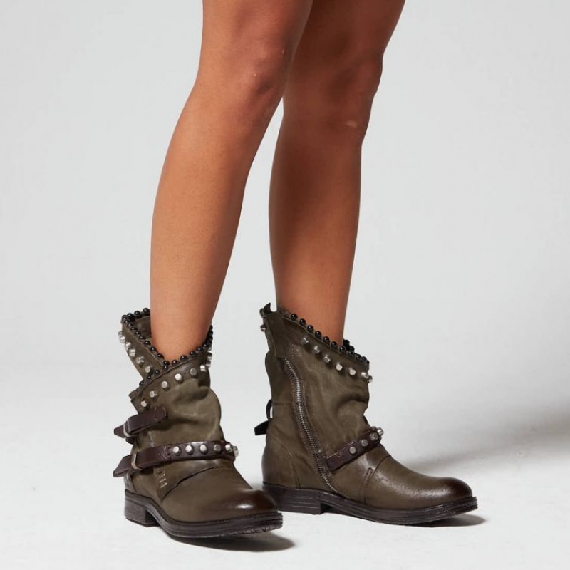 A.S.98 Verti 207239 Ankle boots Dam Gröna | SE-LP6529704