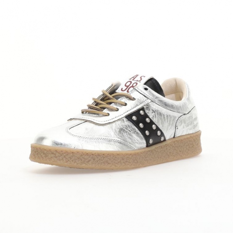 A.S.98 Waldo Sneakers Herr Silver | SE-PU3940716