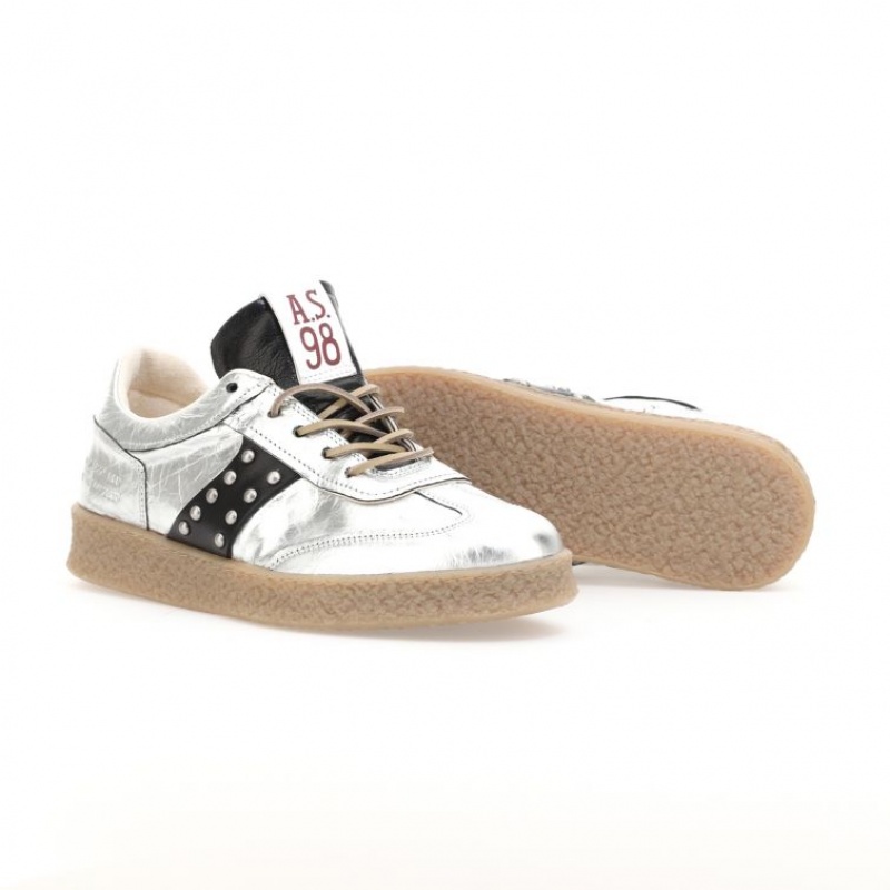 A.S.98 Waldo Sneakers Herr Silver | SE-PU3940716