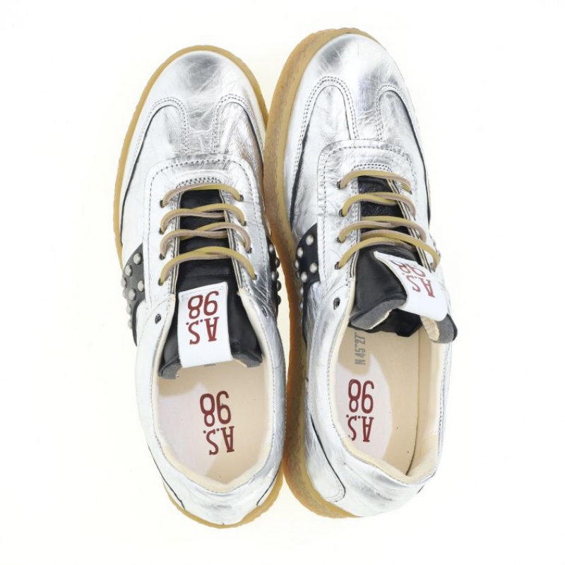 A.S.98 Waldo Sneakers Herr Silver | SE-PU3940716