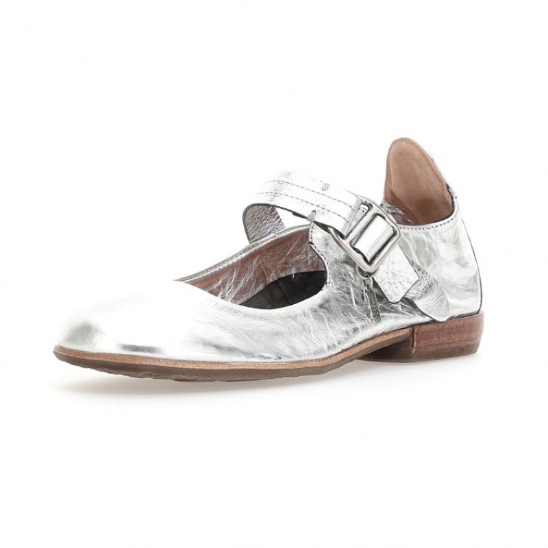 A.S.98 Zowie flat shoes Dam Silver | SE-IE2635497