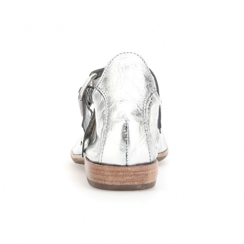 A.S.98 Zowie flat shoes Dam Silver | SE-IE2635497