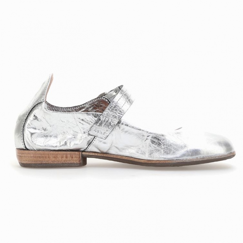 A.S.98 Zowie flat shoes Dam Silver | SE-IE2635497