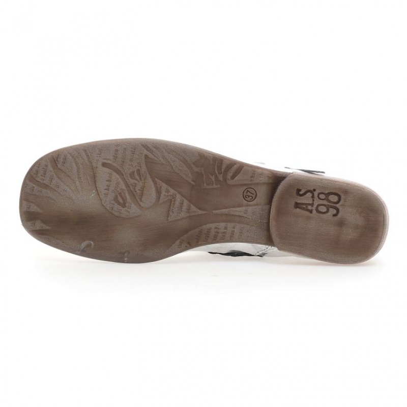 A.S.98 Zowie flat shoes Dam Silver | SE-IE2635497