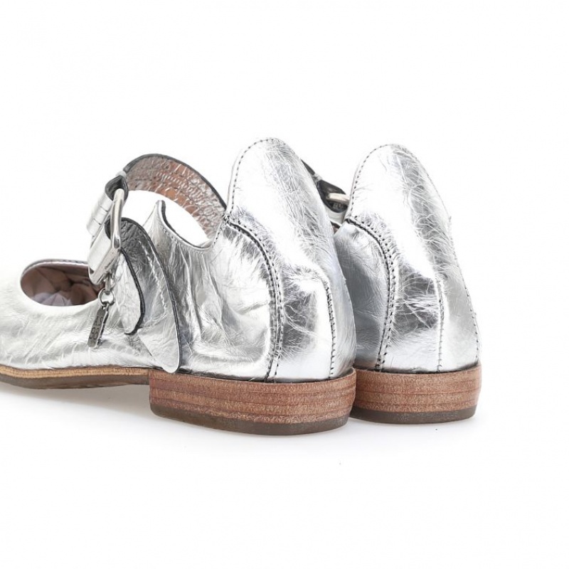 A.S.98 Zowie flat shoes Dam Silver | SE-IE2635497