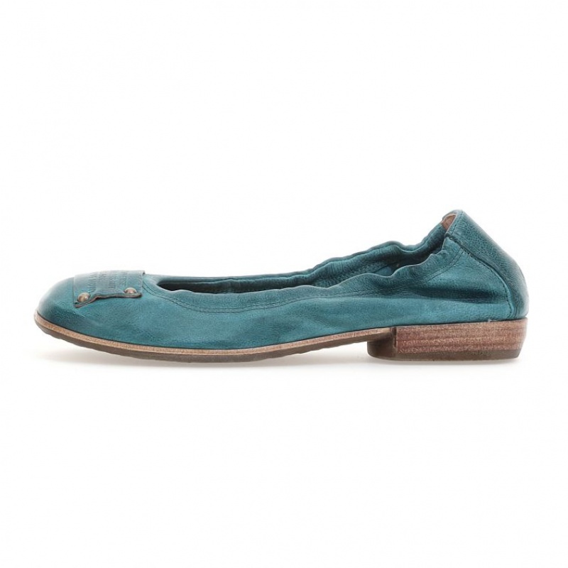 A.S.98 Zula flat shoes Dam Gröna | SE-UQ6134789