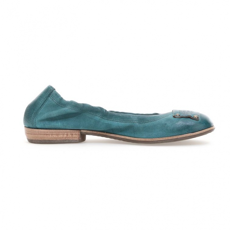 A.S.98 Zula flat shoes Dam Gröna | SE-UQ6134789