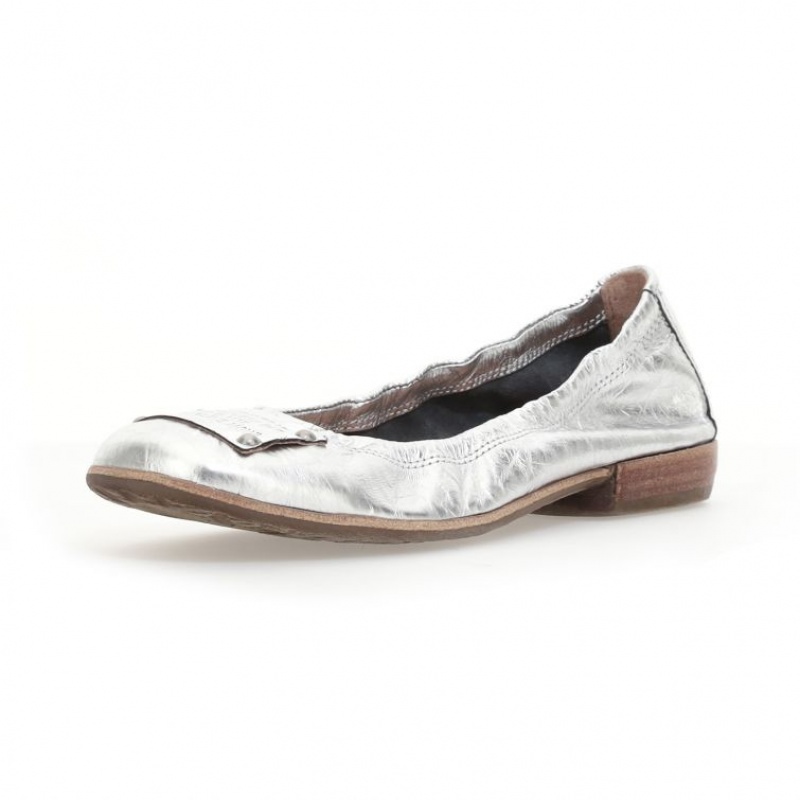 A.S.98 Zula flat shoes Dam Silver | SE-WH1536824