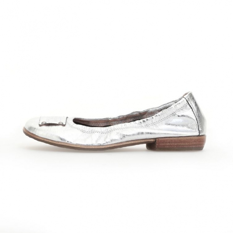 A.S.98 Zula flat shoes Dam Silver | SE-WH1536824