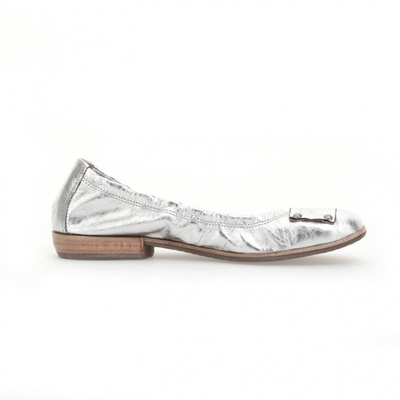 A.S.98 Zula flat shoes Dam Silver | SE-WH1536824